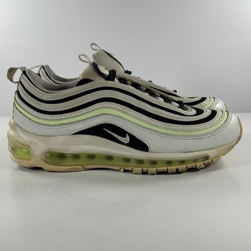Nike Airmax 97 Volt White Black Sneakers Shoes 921733-105 Women's Size 7.5